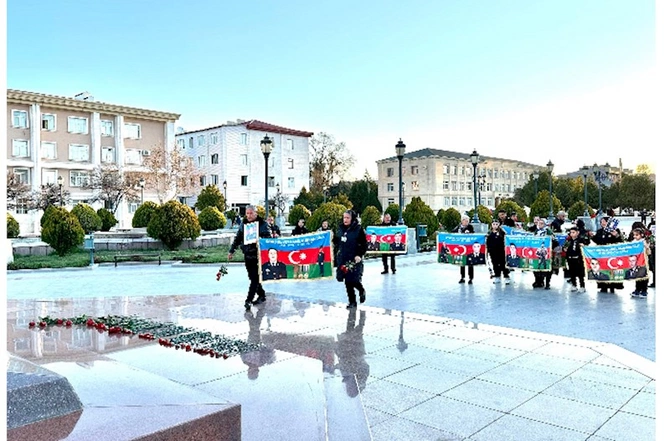 27 şəhid ailəsi üzvü Naxçıvandan Şuşaya yola düşdü — FOTO