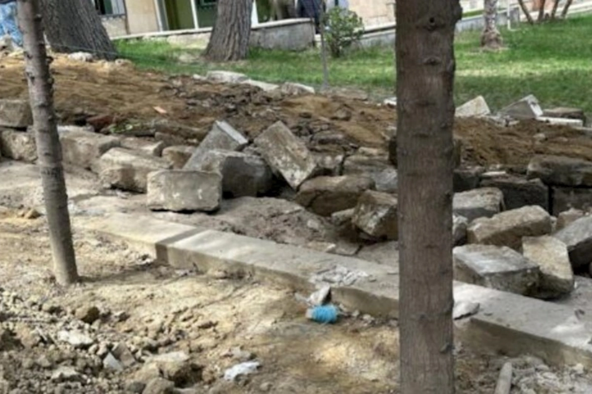 Yasamalda yaşıllıq belə məhv olunur — FOTO/VİDEO