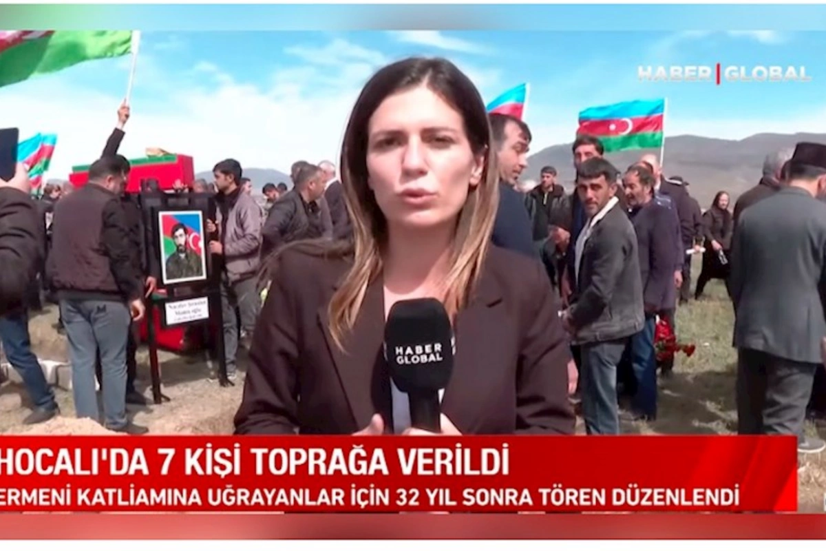 Haber Global Xocalı soyqırımı qurbanlarının dəfnindən süjet hazırlayıb