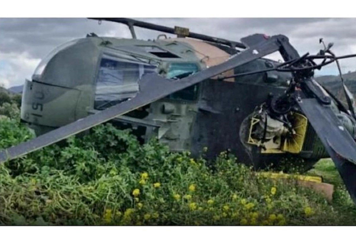 Türkiyədə hərbi helikopter təcili eniş edib