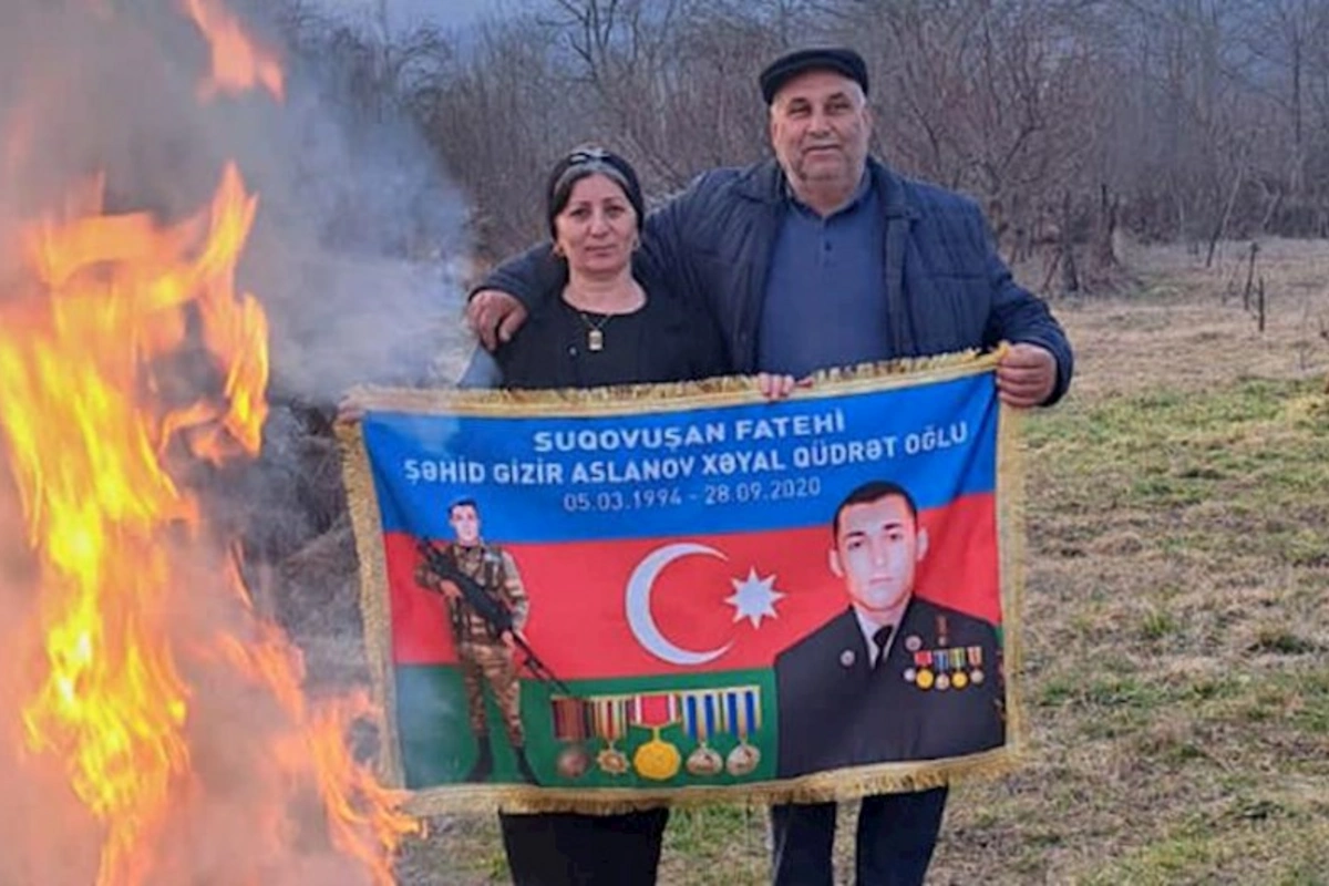 Şəhid övladlarının doğum gününü doğma yurdda qeyd etdilər — FOTO