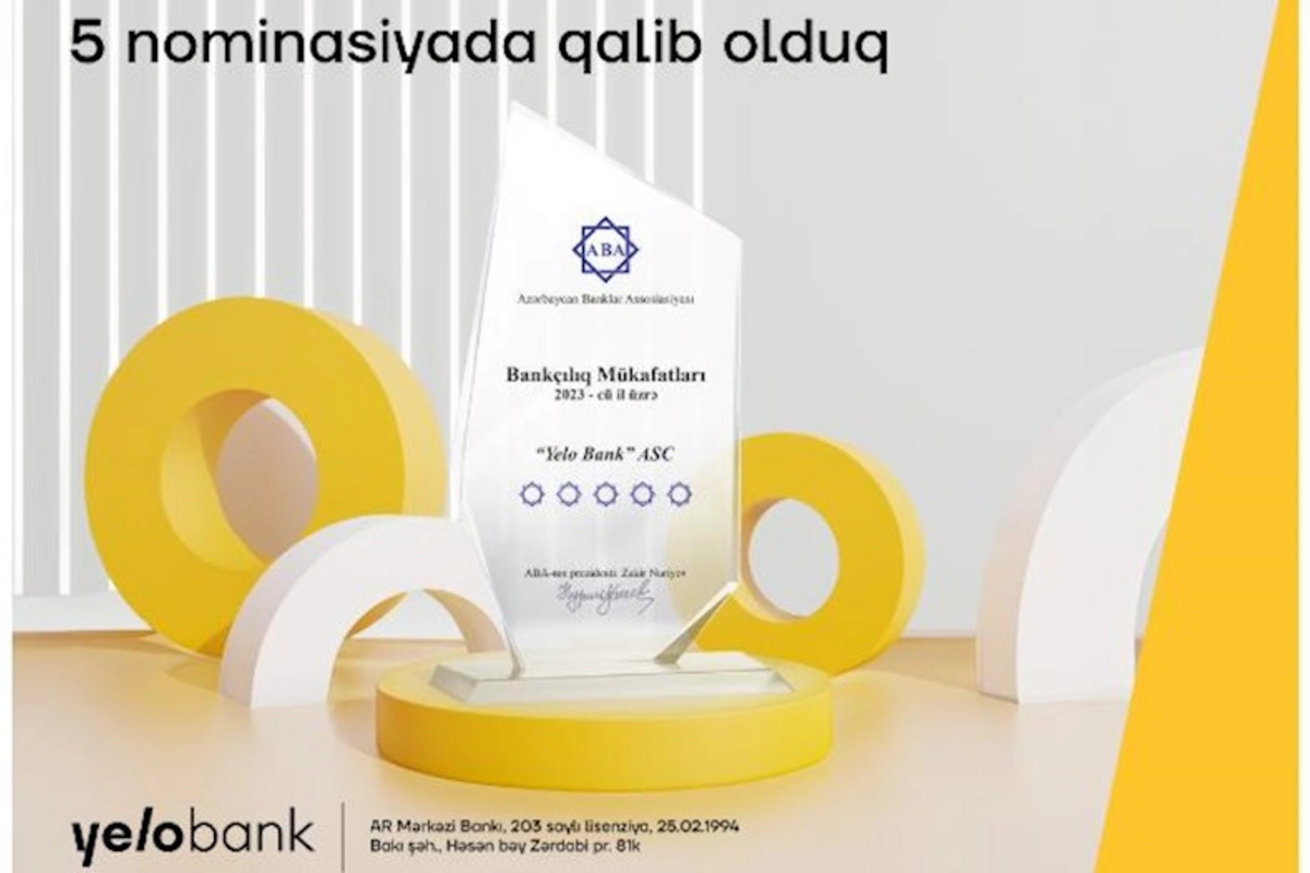 Yelo Bank 5 nominasiyada qalib oldu! 