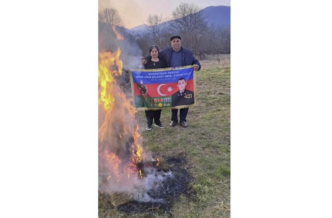 Şəhid övladlarının doğum gününü doğma yurdda qeyd etdilər — FOTO Şəhid övladlarının doğum gününü doğma yurdda qeyd etdilər — FOTO
