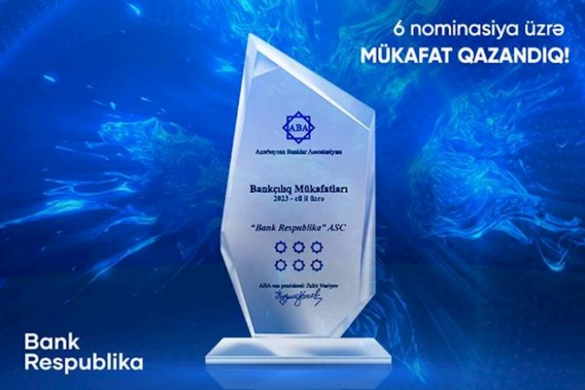 Bank Respublika 6 nominasiya üzrə mükafat qazandı