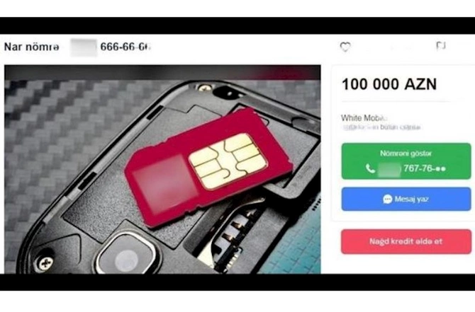 Bakıda ev qiymətinə mobil nömrələr satılır — FOTO Bakıda ev qiymətinə mobil nömrələr satılır — FOTO