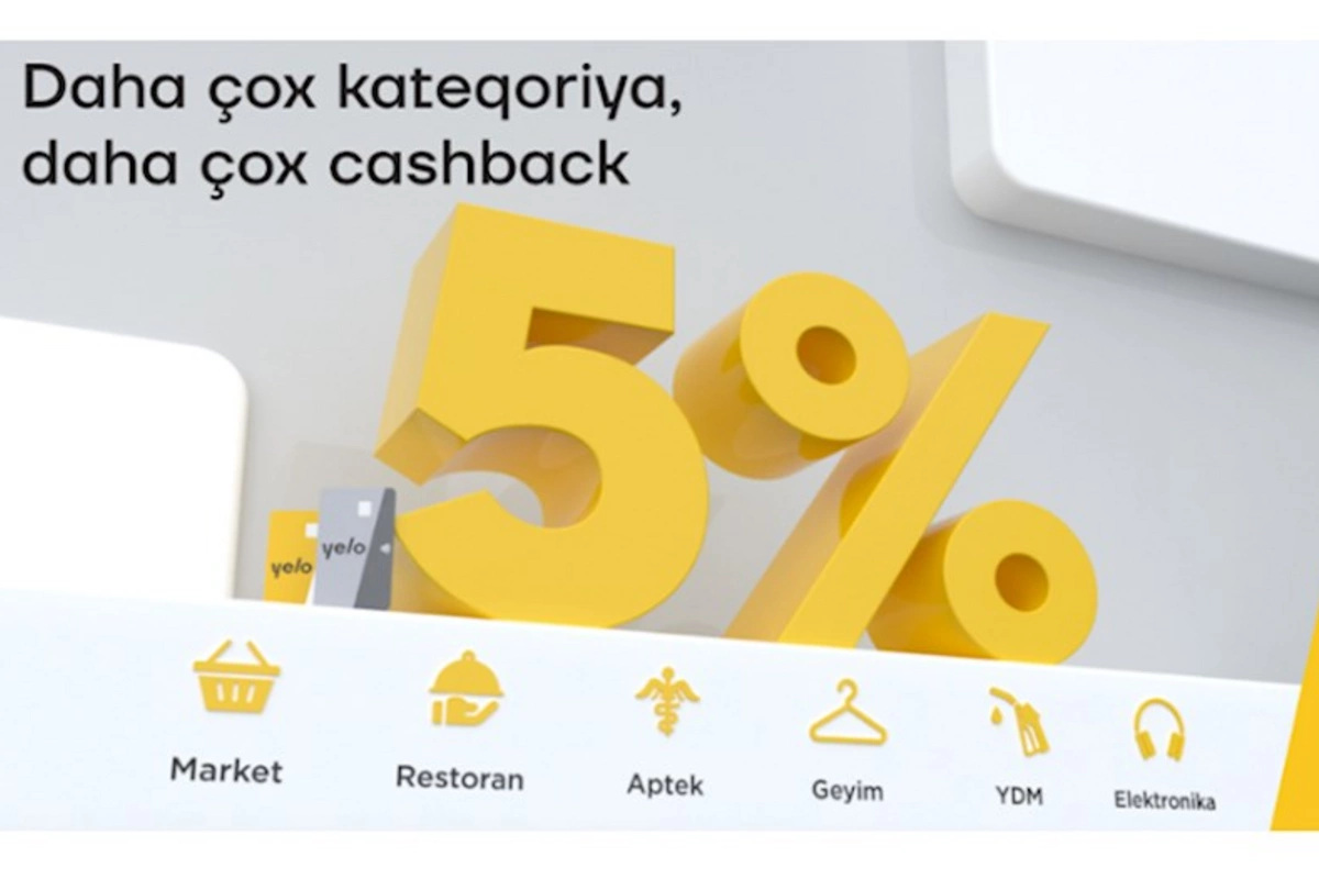 Yelo kart ilə daha çox cashback qazanmağa hazır ol!