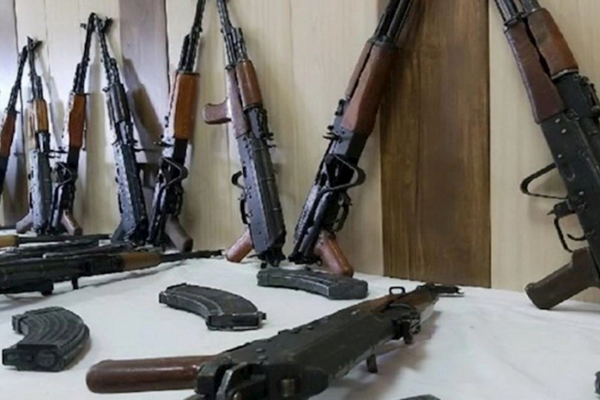 Xankəndidə 11 avtomat, 11 qumbara və 1 qumbaraatan aşkarlanıb
