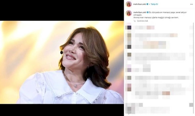 Xalq artistindən qalmaqallı paylaşım: “Bu dünyada ən mənasız peşə aktyor olmaqdır” — FOTO Xalq artistindən qalmaqallı paylaşım: “Bu dünyada ən mənasız peşə aktyor olmaqdır” — FOTO