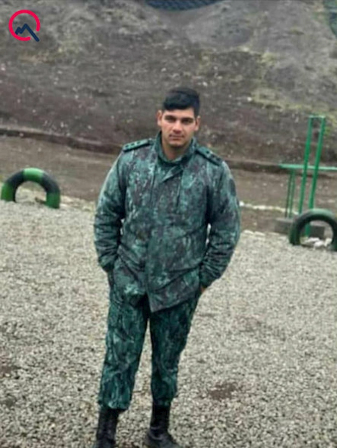 Ötən gün sərhəddə yaralanan baş leytenantın FOTOSU