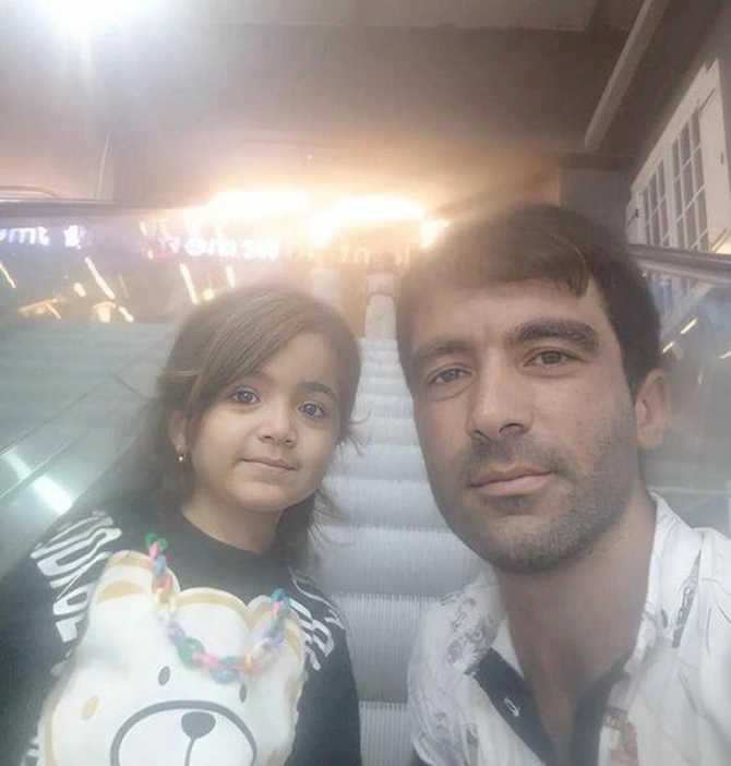 Kür çayında batan ata və 6 yaşlı qızının FOTOLARI