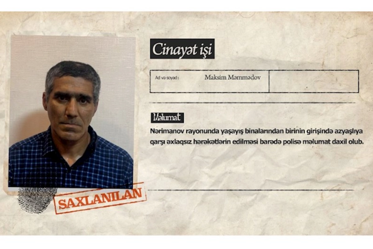 Azyaşlıya qarşı əxlaqsız hərəkətlər edən şəxs SAXLANILDI — VİDEO