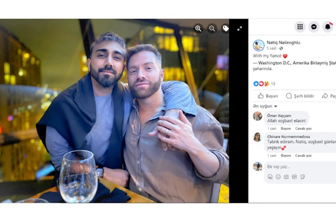 Azərbaycanlı telejurnalist həmcinsi ilə EVLƏNDİ — FOTOLAR Azərbaycanlı telejurnalist həmcinsi ilə EVLƏNDİ — FOTOLAR