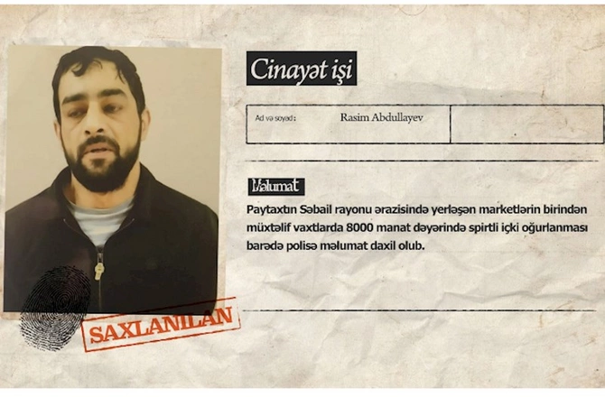 Marketdən 8 min manatlıq spirtli içki oğurladı — VİDEO Marketdən 8 min manatlıq spirtli içki oğurladı — VİDEO