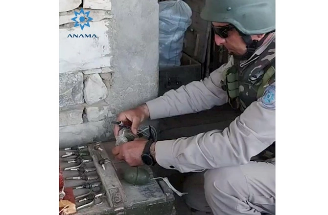 Xocavənddə Ermənistan istehsalı olan partlayıcı qurğular tapıldı— FOTO