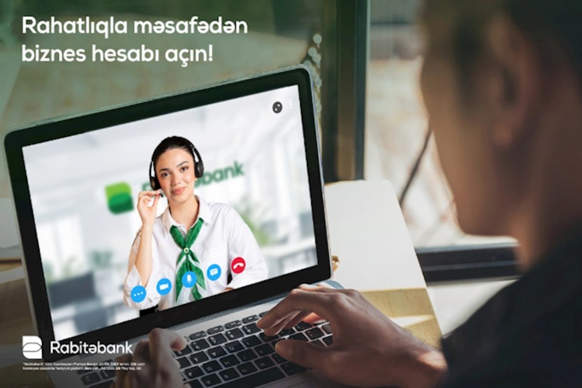 Rabitəbank müştəriləri biznes hesablarını banka gəlmədən aça bilərlər!