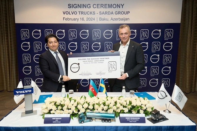 Volvo Trucks” və “SARDA Group” niyyət məktubu imzaladı — FOTOLAR