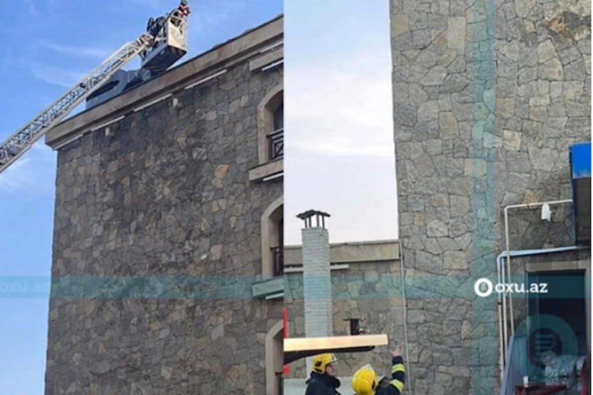 Bakıda hoteldə baş verən yanğın söndürülüb