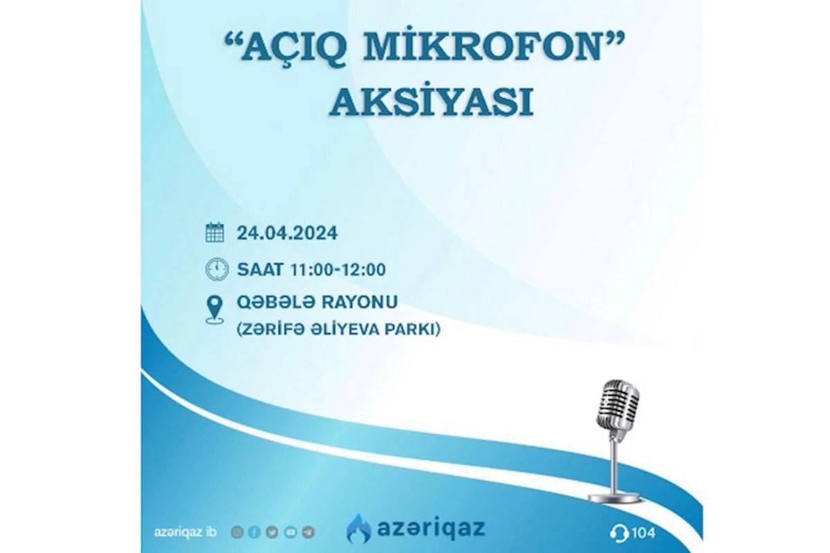 Azəriqazın Açıq mikrofonu Qəbələdə qurulacaq