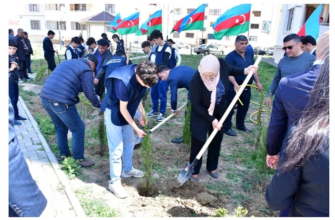 Abşeronda ağacəkmə və təmizlik aksiyaları keçirildi — FOTOLAR Abşeronda ağacəkmə və təmizlik aksiyaları keçirildi — FOTOLAR