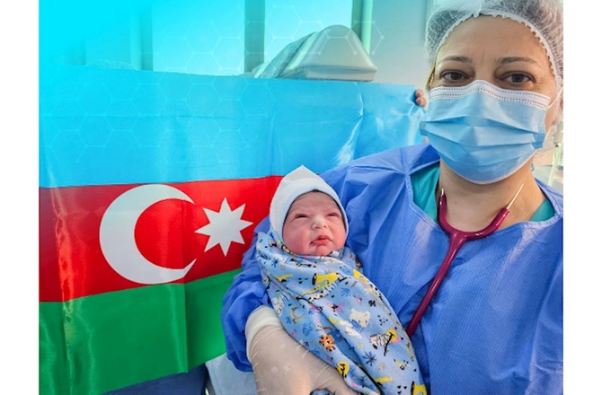 Xankəndidə ilk körpə dünyaya gəldi — FOTOLAR