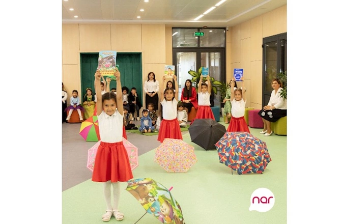“Nar” Füzulidə yerləşən məktəbə yeni kitablar hədiyyə etdi — FOTOLAR