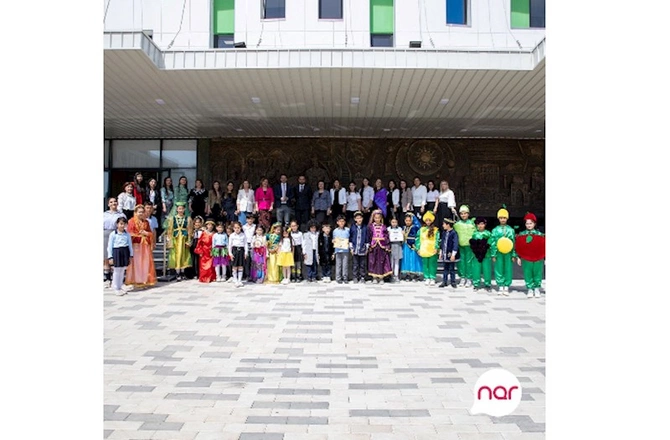 “Nar” Füzulidə yerləşən məktəbə yeni kitablar hədiyyə etdi — FOTOLAR