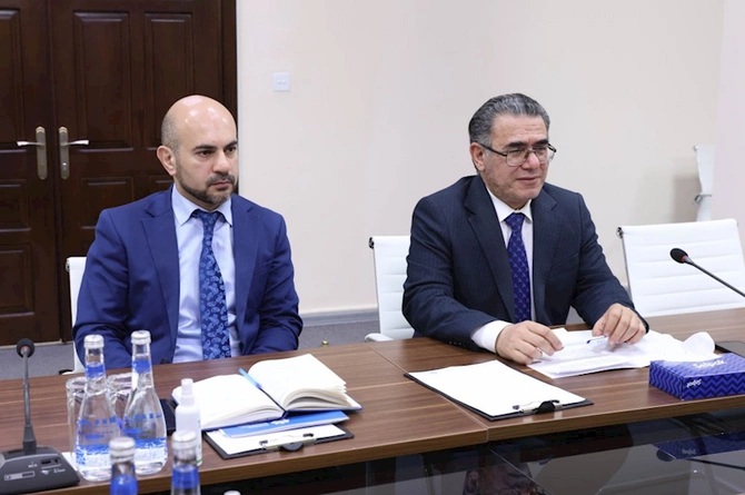 Medianın İnkişafı Agentliyində Özbəkistan Jurnalistlər İttifaqının nümayəndə heyəti ilə görüş keçirilib — FOTOLAR