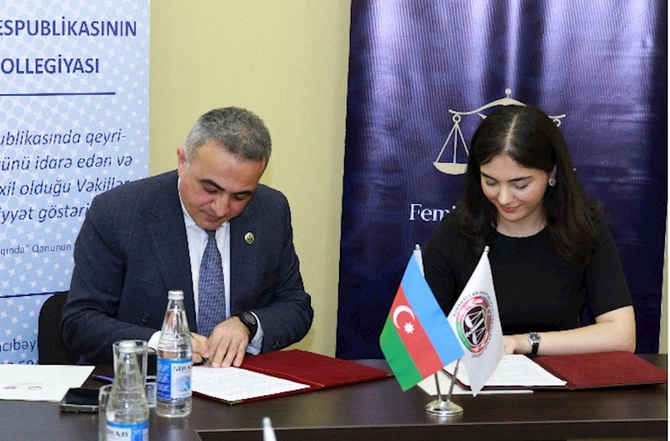 Vəkillər Kollegiyası ilə “Femida Könüllüləri” Təşkilatı arasında Memorandum imzalandı — FOTOLAR