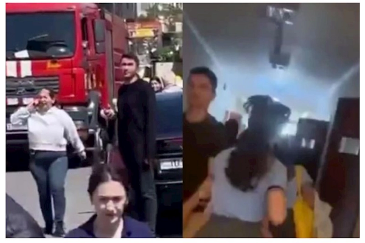 Bakıda məktəbdə yanğın: Zəhərlənənlər var
