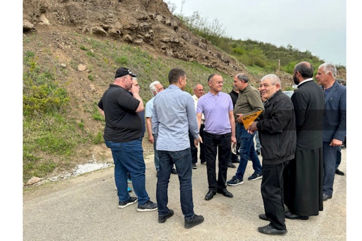 Ohanyan Azərbaycanla sərhədə gəldi — FOTO