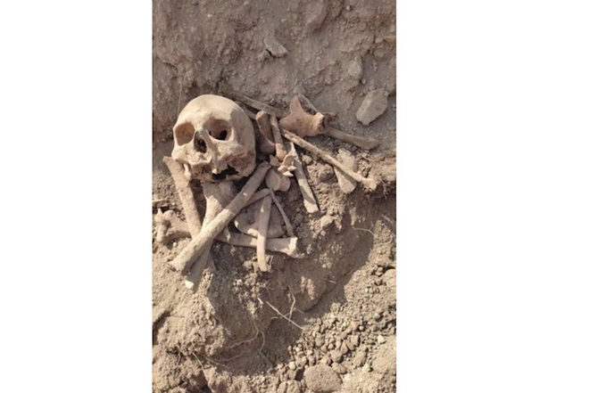 Xocalıda insan qalıqları aşkar edildi — FOTO