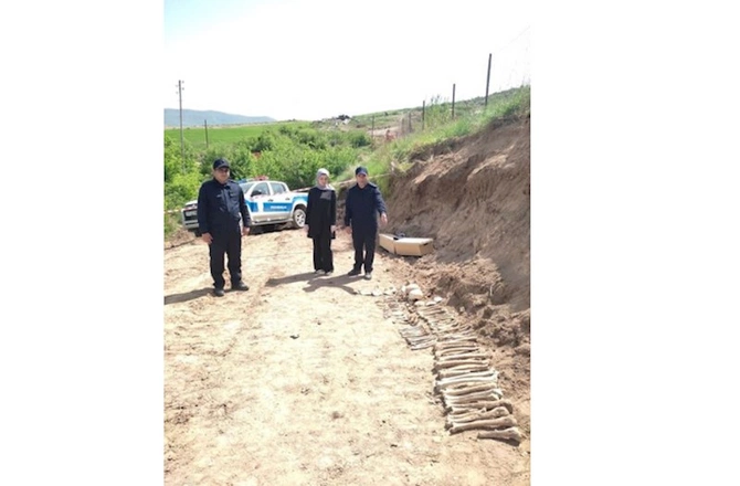 Xocalıda insan qalıqları aşkar edildi — FOTO