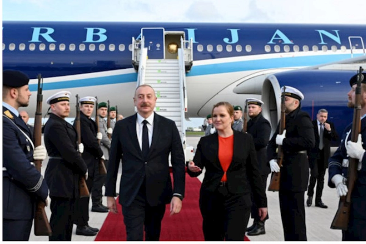 Prezident İlham Əliyev Almaniyada işgüzar səfərdədir — FOTO