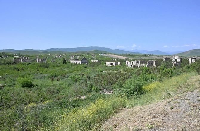 Prezidentlər Füzulinin Baş planı ilə tanış oldular — FOTOLAR (YENİLƏNİB)