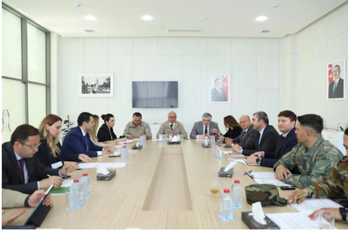 Ağdamda Minalardan və partlamamış hərbi sursatlardan təmizləmə üzrə İşçi qrupun iclası keçirilib — FOTOLAR