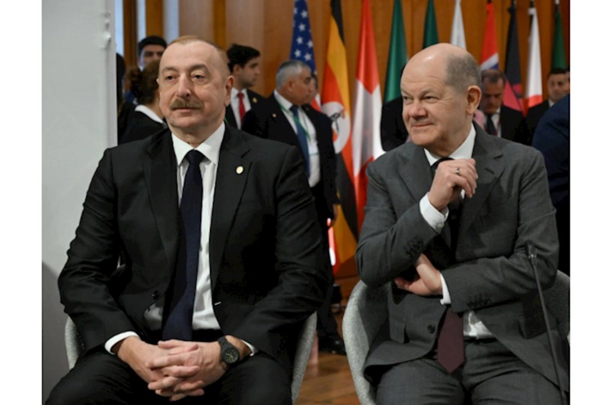 İlham Əliyevin Olaf Şolts ilə təkbətək görüşü BAŞLADI