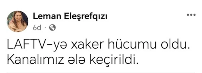 LAF TV-yə haker hücumu oldu — Kanal ələ keçirildi (FOTO)
