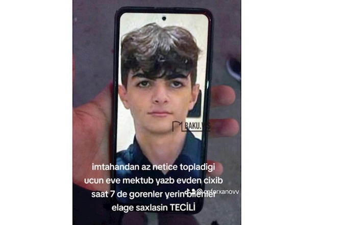 imtahandan az bal yığan yeniyetmə məktub yazıb evdən getdi — VİDEO/FOTO imtahandan az bal yığan yeniyetmə məktub yazıb evdən getdi — VİDEO/FOTO