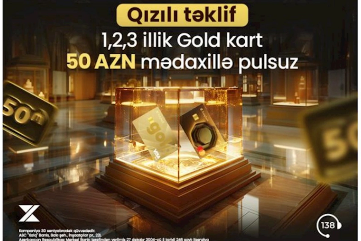Xalq Bankda onlayn Gold kart sifarişlərinə endirim