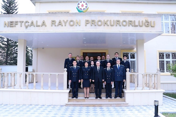 Baş prokuror Neftçalada qəbul keçirdi — FOTOLAR