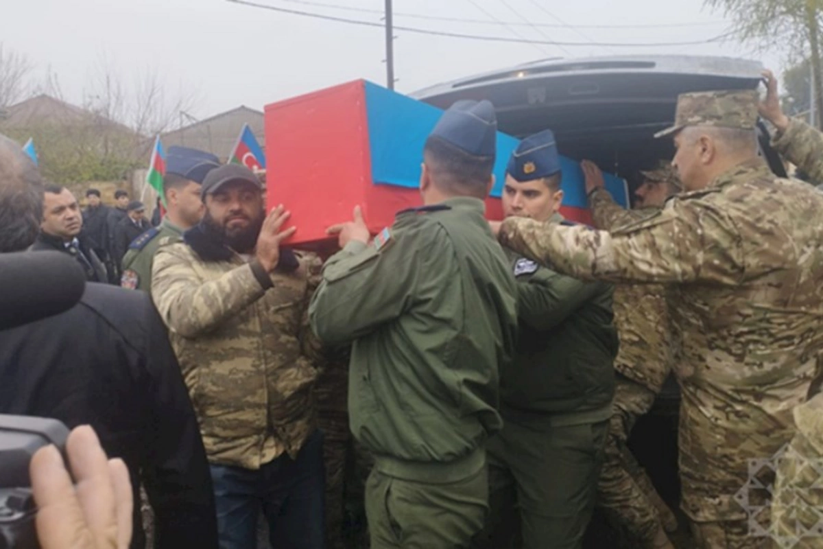 Şəhid Ülvi Bağırovla vida mərasimi keçirilir — FOTO