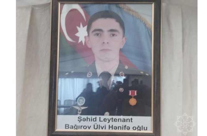 Şəhid Ülvi Bağırovla vida mərasimi keçirilir — FOTO
