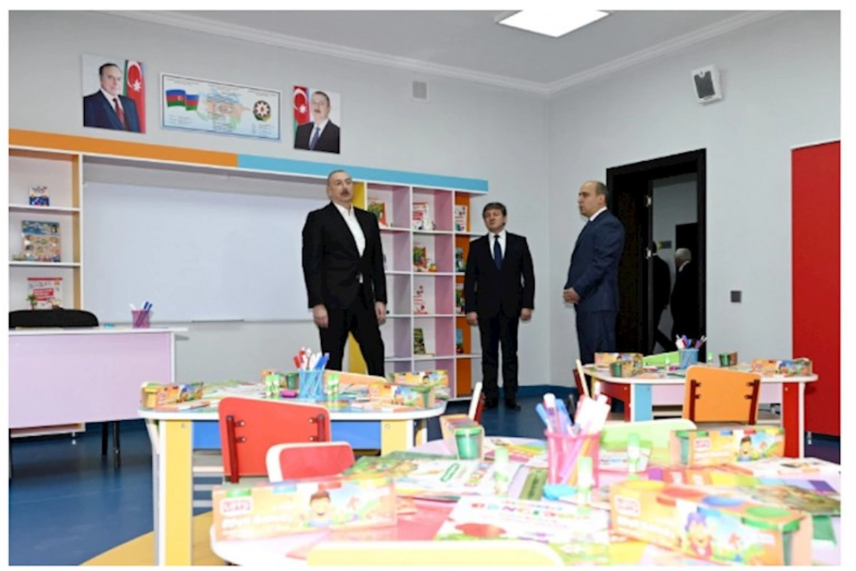 Qəbələnin Bum qəsəbəsində tam orta məktəbin yeni binası istifadəyə verildi