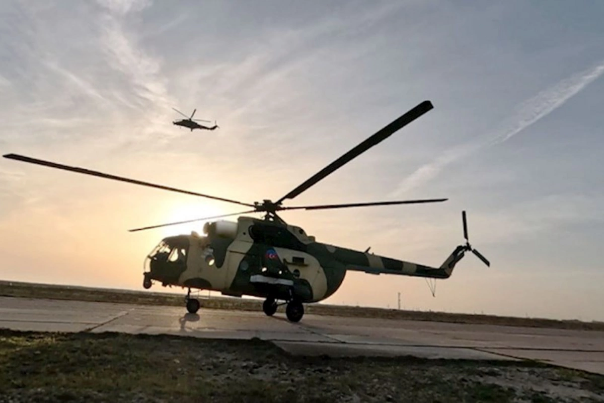 Helikopterlərimiz təlim-məşq uçuşları ediblər — VİDEO