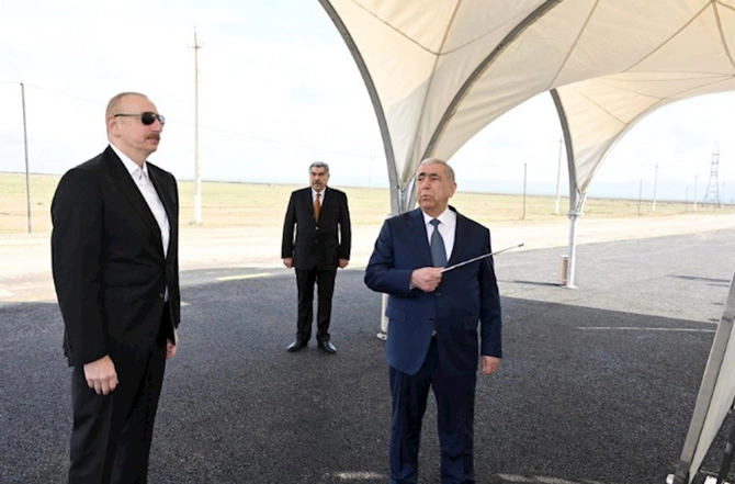 Prezident avtomobil yolunun açılışında — FOTO