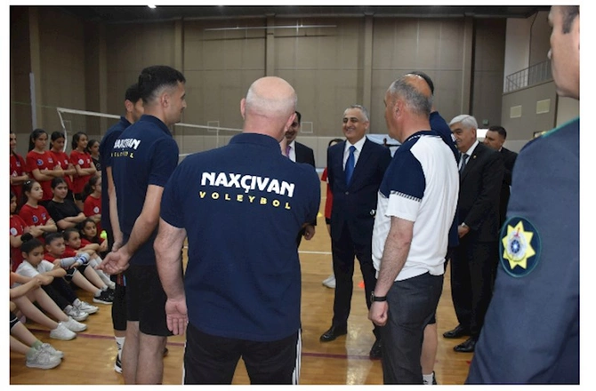 Fuad Nəcəfli Naxçıvanda voleybolun inkişafı ilə maraqlanıb — FOTOLAR
