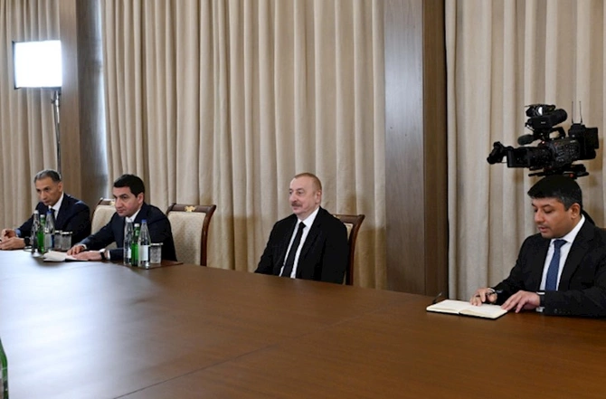 İlham Əliyev İraq Parlamentinin sədrini qəbul etdi — YENİLƏNİB (FOTO)