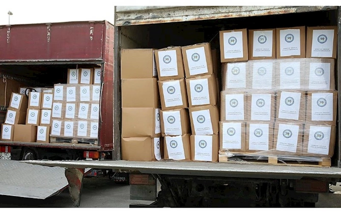 AHİK Heydər Əliyevin doğum günü münasibətilə 5450 aztəminatlı ailəyə sovqat göndərib — FOTOLAR
