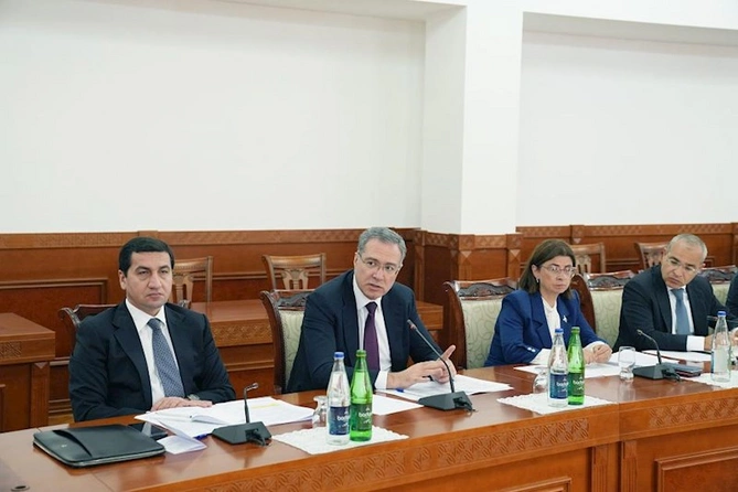 Əlaqələndirmə Qərargahının növbəti iclası Xankəndi şəhərində keçirilib — FOTOLAR