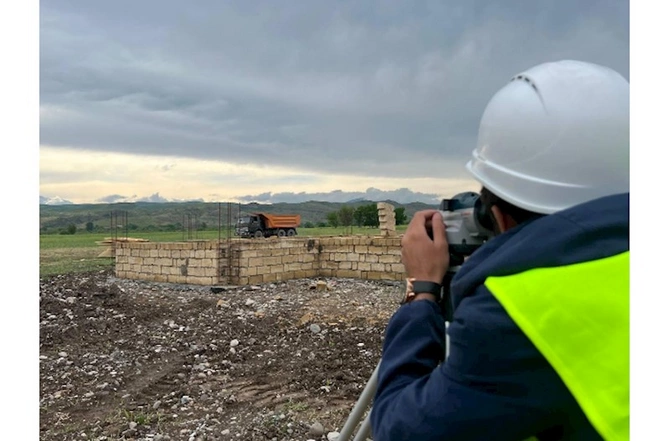Qubadlının Mahruzlu və Zilanlı kəndlərində tikinti işlərinə başlanıldı — FOTO